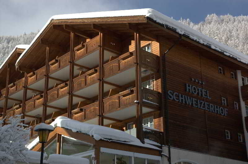 Wellnesshotel Schweizerhof Saas-Fee Bagian luar foto